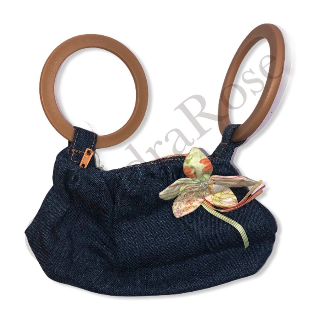 Gymboree WILDFLOWER FIELDS denim purse NWT